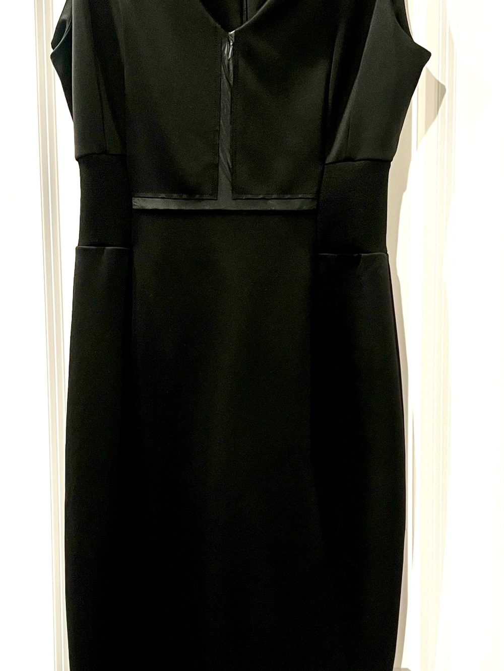 Zara Black Midi Sheath Dress